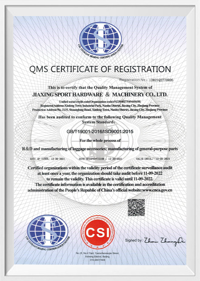Qms rekisteröintitodistus