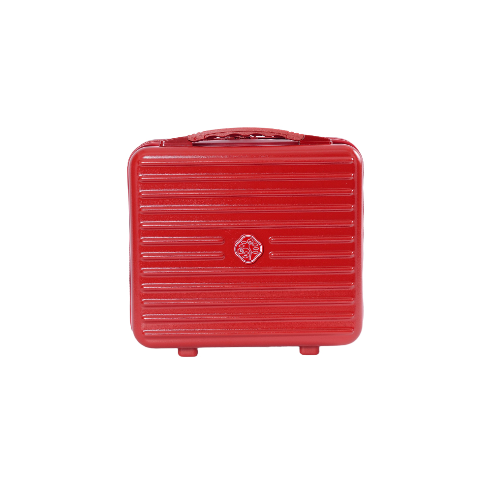 Monivärinen lahjakotelo kuuluisan tuotemerkin pc kovalle kosmetiikkarasialle